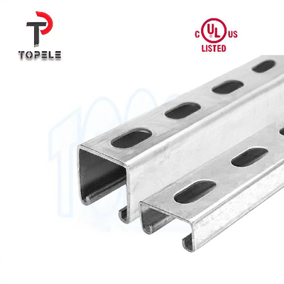 Γαλβανισμένο σαφές/αυλακωμένο κανάλι Unistrut 41X41X2.5mm δοκών στέγης καυτής ΕΜΒΥΘΙΣΗΣ