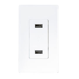 ΛΔ-U001 4.2A έξυπνη έξοδος φορτιστή USB υψηλής ταχύτητας, 2 θύρες USB με 2 πλάκες τοίχου