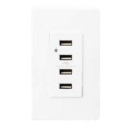 Λευκή έξοδος USB, έξοδος USB 4 θύρες USB με 2 πλάκες τοίχου