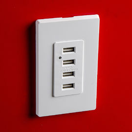 Λευκή έξοδος USB, έξοδος USB 4 θύρες USB με 2 πλάκες τοίχου