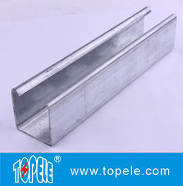 Καλώδιο απλού χρώματος 41x25mm, 41x35mm Προπυρηνικά γαλβανισμένο Perforated Plain / Slotted Strut Channel Ατσάλι Unistrut Channel