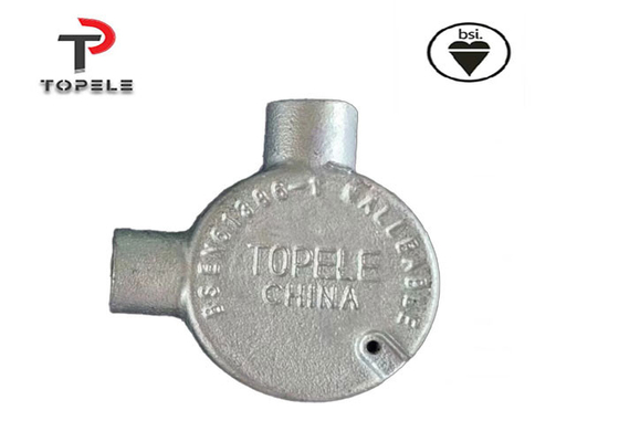 Ζυγισμένο ηλεκτρικό κυκλικό σωληνάριο 20mm 25mm εύπλαστο σίδηρο 3 οδοι θερμό βύθισμα