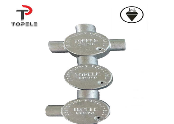 Ζυγισμένο ηλεκτρικό κυκλικό σωληνάριο 20mm 25mm εύπλαστο σίδηρο 3 οδοι θερμό βύθισμα
