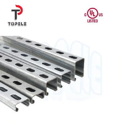Γαλβανισμένο σαφές/αυλακωμένο κανάλι Unistrut 41X41X2.5mm δοκών στέγης καυτής ΕΜΒΥΘΙΣΗΣ