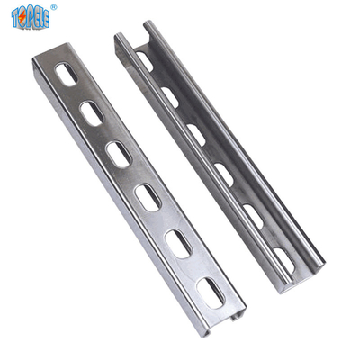 Γαλβανισμένο σαφές/αυλακωμένο κανάλι Unistrut 41X41X2.5mm δοκών στέγης καυτής ΕΜΒΥΘΙΣΗΣ