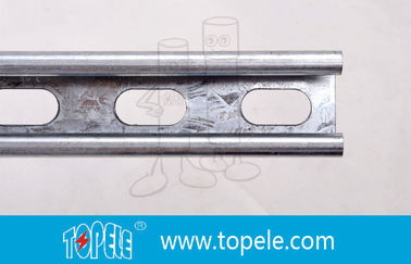 Μαύρο Γαλβανισμένο 41X41MM Unistrut Channel, HDG Slotted / Plain Strut Channel για υποστήριξη αγωγών