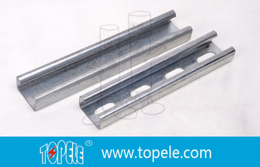 Μαύρο Γαλβανισμένο 41X41MM Unistrut Channel, HDG Slotted / Plain Strut Channel για υποστήριξη αγωγών