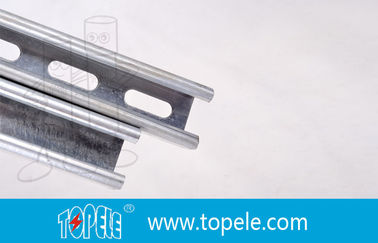 Μαύρο Γαλβανισμένο 41X41MM Unistrut Channel, HDG Slotted / Plain Strut Channel για υποστήριξη αγωγών