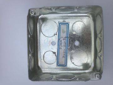 Ζυγισμένο χάλυβα 4 ίντσες τετραγωνικά κουτιά αγωγών, εξωτερικό κουτί αγωγών με knockouts