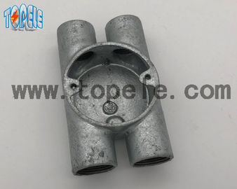 BS4568 Συσκευές ηλεκτρικού αγωγού Twin Through Way H Ελαστικό σιδερένιο κουτί 20mm -32mm