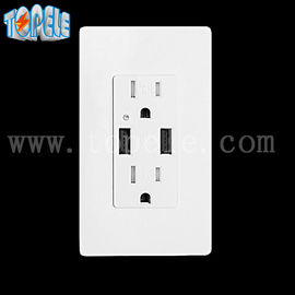 Λευκή έξοδος USB, έξοδος USB 4 θύρες USB με 2 πλάκες τοίχου
