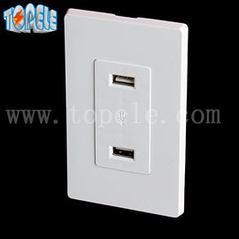 Λευκή έξοδος USB, έξοδος USB 4 θύρες USB με 2 πλάκες τοίχου
