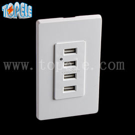 Λευκή έξοδος USB, έξοδος USB 4 θύρες USB με 2 πλάκες τοίχου