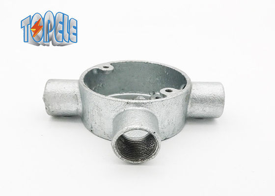 20mm 25mm 32mm BS4568 Κύκλωμα σωλήνα Τρίο Tee Way Τυλιζόμενο σιδηρούν κουτί
