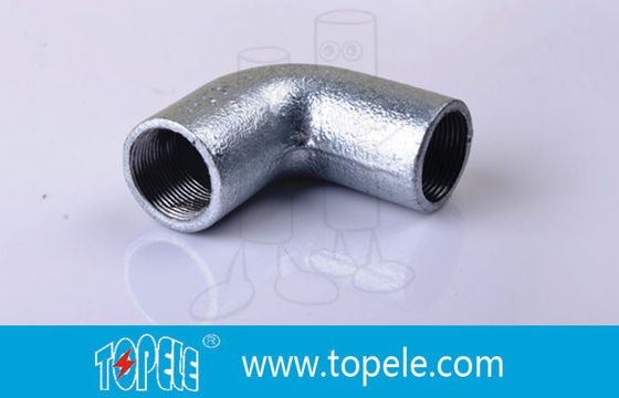 Εσωτερική πτυχή στροφές χάλυβα 20mm 25mm 32mm BS4568 αγωγός αγκώνα