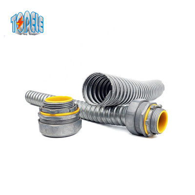 Μεταλλικό χρώμα 1/2&quot; Ζινκ Die Cast ευέλικτος σύνδεσμος αγωγού ευθεία για αγωγό