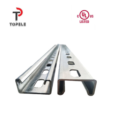 Ζυγισμένο διαχωρισμένο κανάλι Strut Unistrut 1,5 mm - 3,0 mm