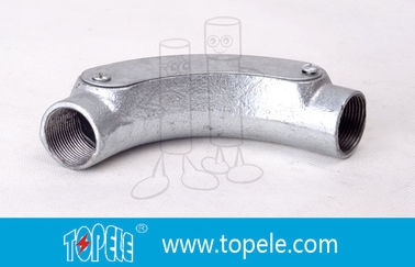 20MM 3 / 4 ̇, 1 ̇ BS4568 GI Σιδηρούνιος αγκώνα εύπλαστο σιδηρούνιου κυκλικού σωληνώματος κουτί με τρύπα